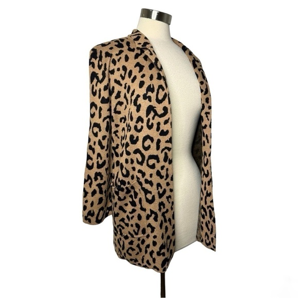 J.CREW Leopard Print Sophie Sweater Blazer size XXS - Picture 3 of 9